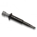 TA327 Sprężynowa końcówka haczykowa, nieosłonięta, 4mm, czarna