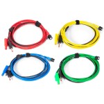 Zestaw 4 przewodów pomiarowych PREMIUM, BNC do 4mm, długość 3m