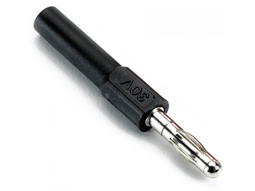 TA016 Adapter, banan 4mm z osłoniętego na nieosłonięty, czarny
