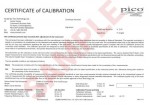 Kalibracja / wzorcowanie  PicoScope 4444