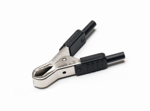 Zacisk akumulatora, gniazdo 4mm, czarny